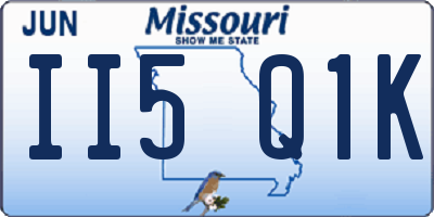 MO license plate II5Q1K
