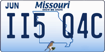MO license plate II5Q4C