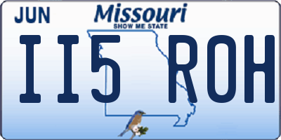 MO license plate II5R0H