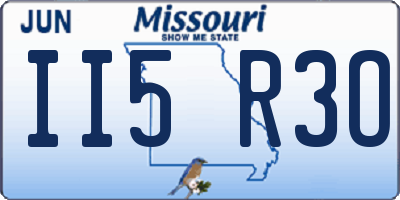 MO license plate II5R3O