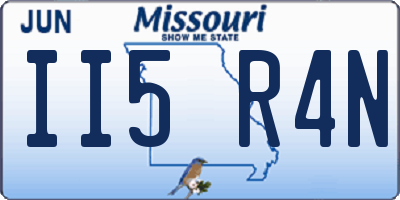 MO license plate II5R4N