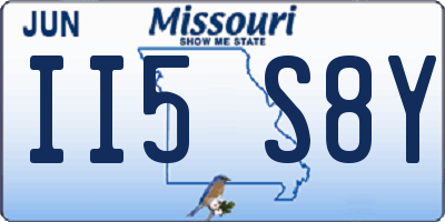 MO license plate II5S8Y