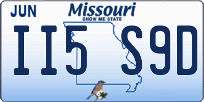 MO license plate II5S9D
