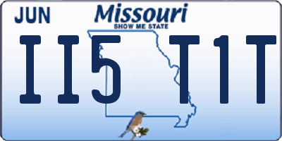 MO license plate II5T1T