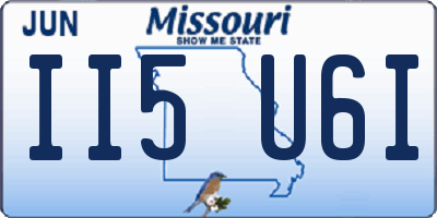 MO license plate II5U6I