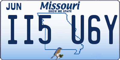MO license plate II5U6Y