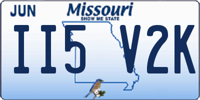 MO license plate II5V2K