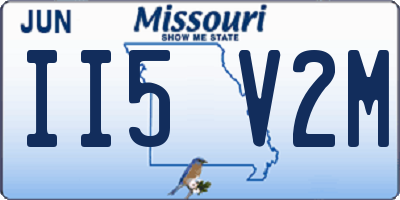 MO license plate II5V2M