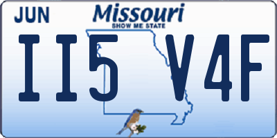 MO license plate II5V4F