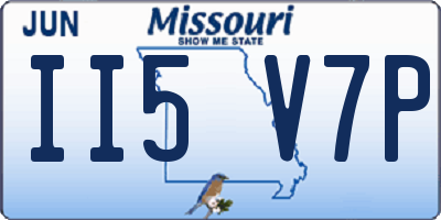 MO license plate II5V7P