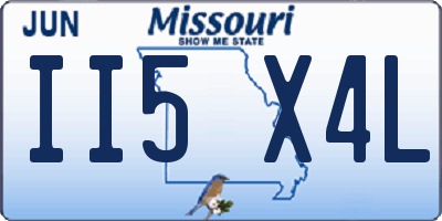 MO license plate II5X4L