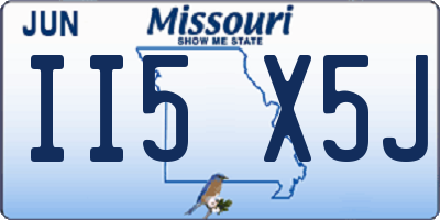 MO license plate II5X5J