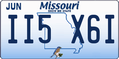 MO license plate II5X6I