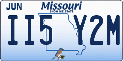 MO license plate II5Y2M