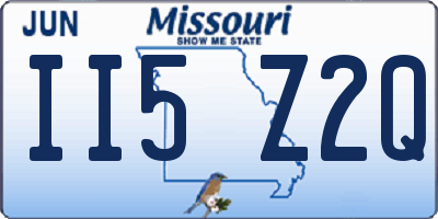 MO license plate II5Z2Q