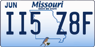 MO license plate II5Z8F