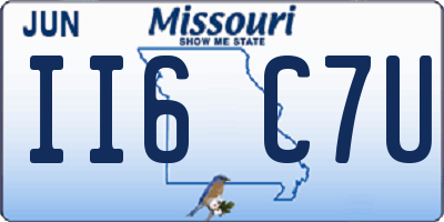 MO license plate II6C7U