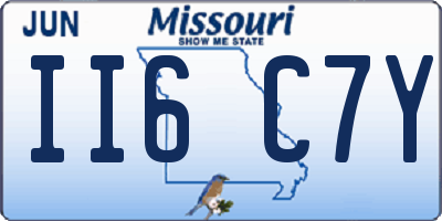 MO license plate II6C7Y