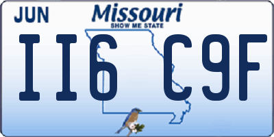 MO license plate II6C9F