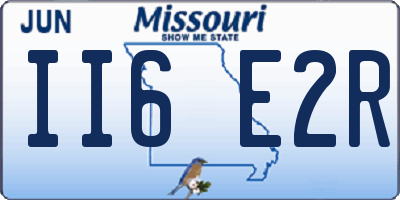 MO license plate II6E2R