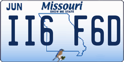 MO license plate II6F6D