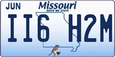 MO license plate II6H2M