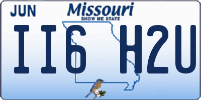 MO license plate II6H2U