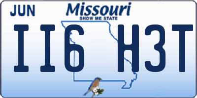 MO license plate II6H3T