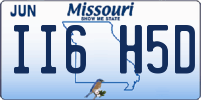 MO license plate II6H5D