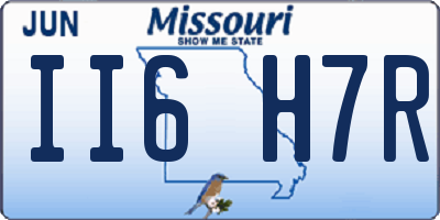 MO license plate II6H7R
