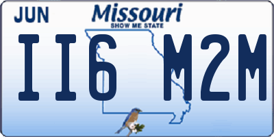 MO license plate II6M2M