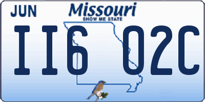 MO license plate II6O2C