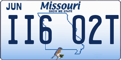 MO license plate II6O2T