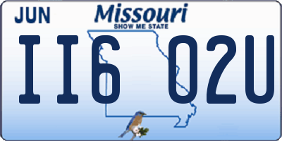 MO license plate II6O2U