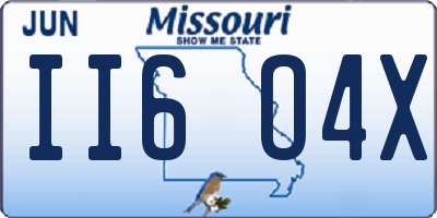 MO license plate II6O4X
