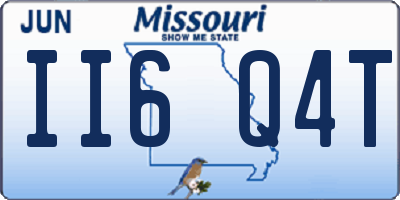 MO license plate II6Q4T