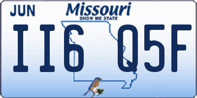 MO license plate II6Q5F