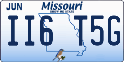 MO license plate II6T5G