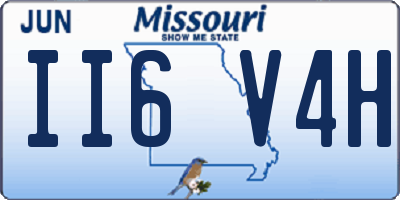 MO license plate II6V4H