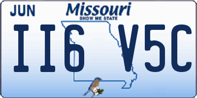 MO license plate II6V5C