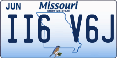 MO license plate II6V6J