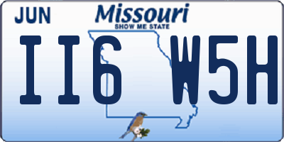 MO license plate II6W5H
