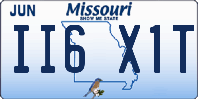 MO license plate II6X1T