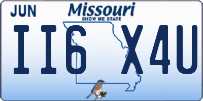 MO license plate II6X4U