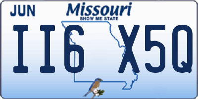 MO license plate II6X5Q