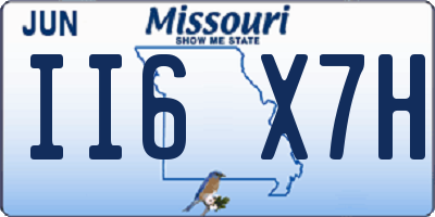 MO license plate II6X7H