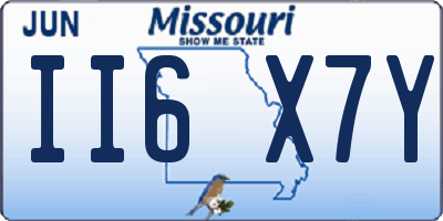 MO license plate II6X7Y