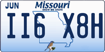 MO license plate II6X8H