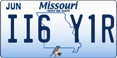 MO license plate II6Y1R