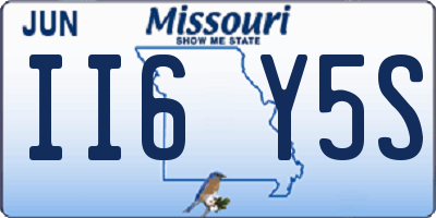 MO license plate II6Y5S